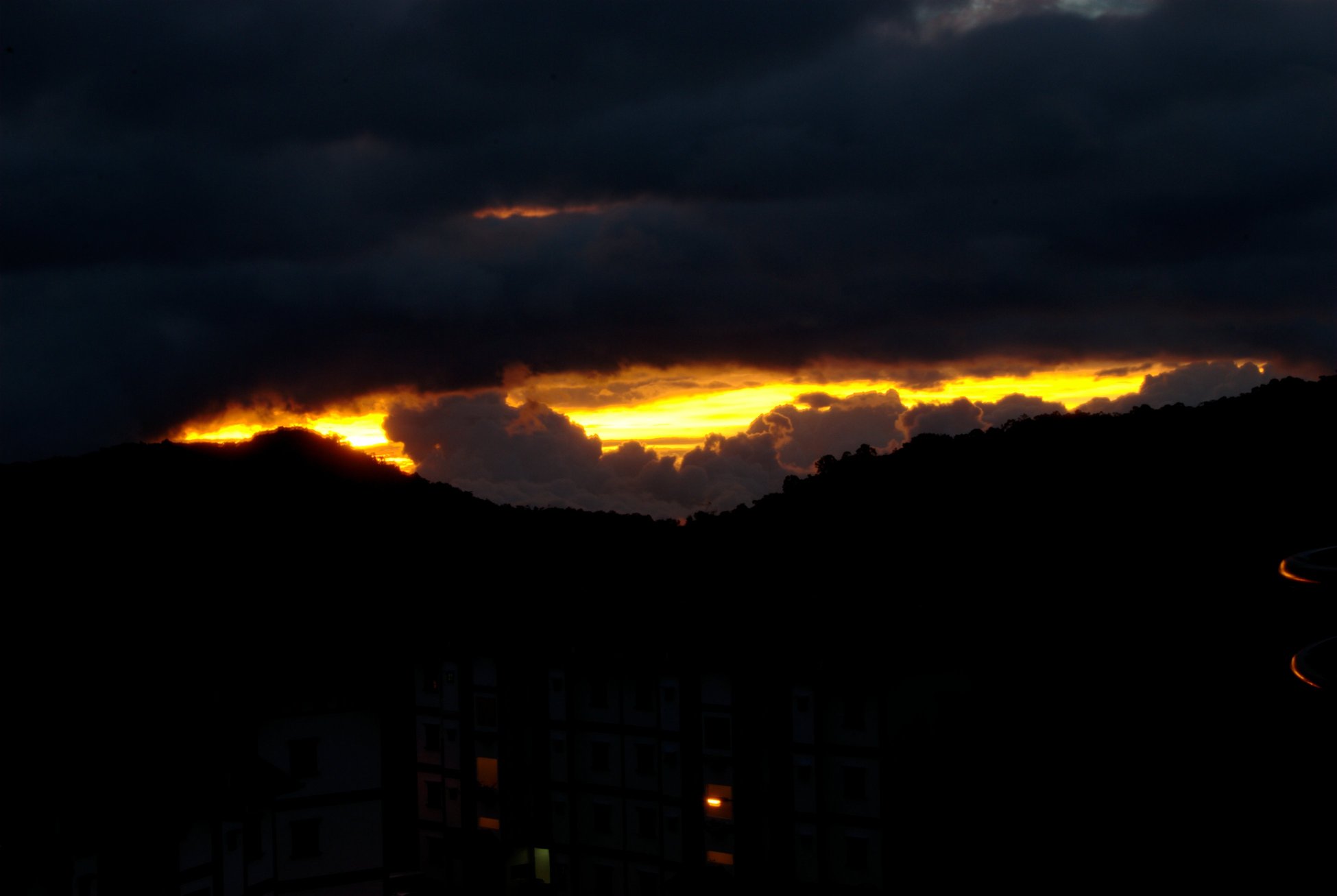 Cameron Highlands. Sunset.
